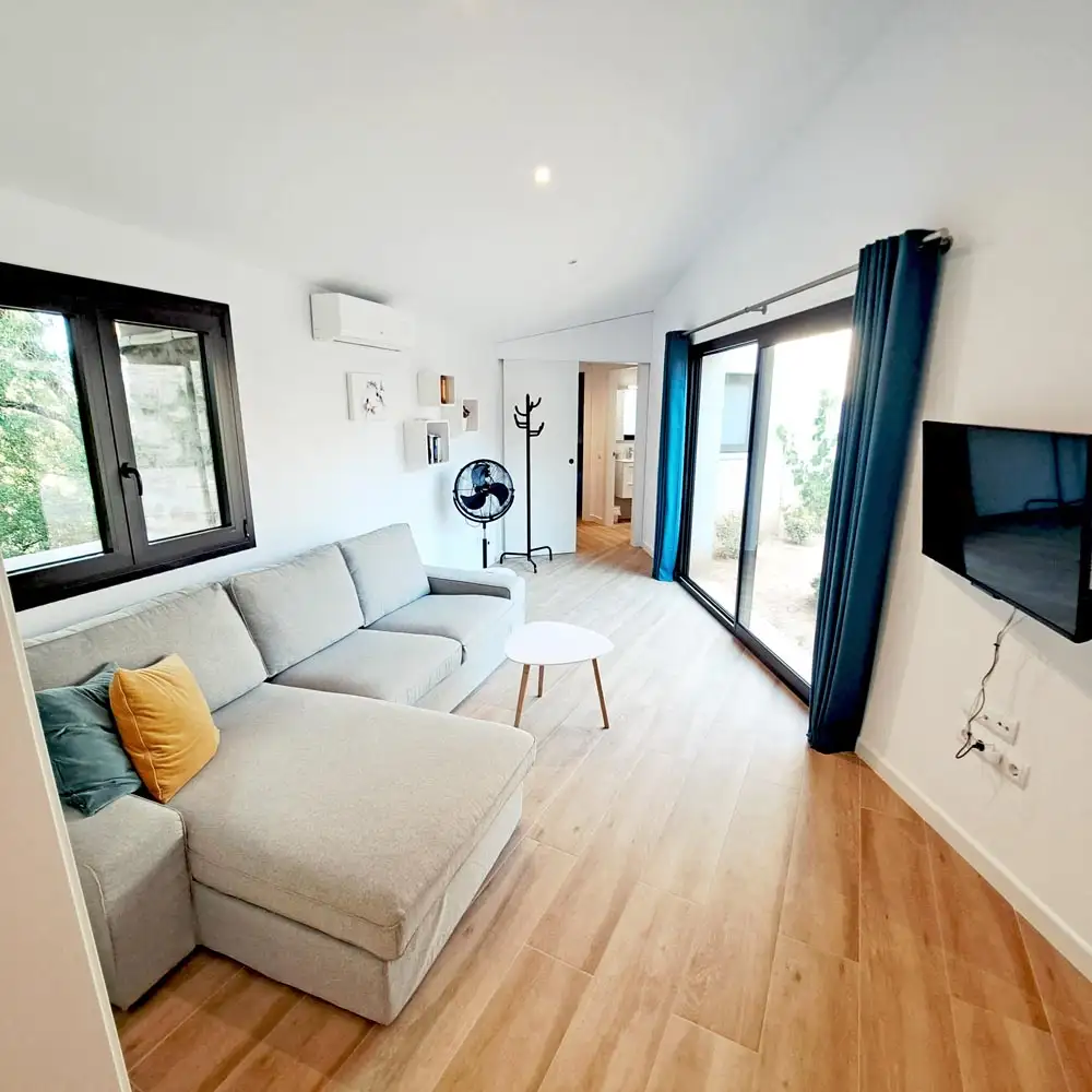 Open Plan Lounge Spacious open-plan lounge with comfortable modern furniture and air conditioning.